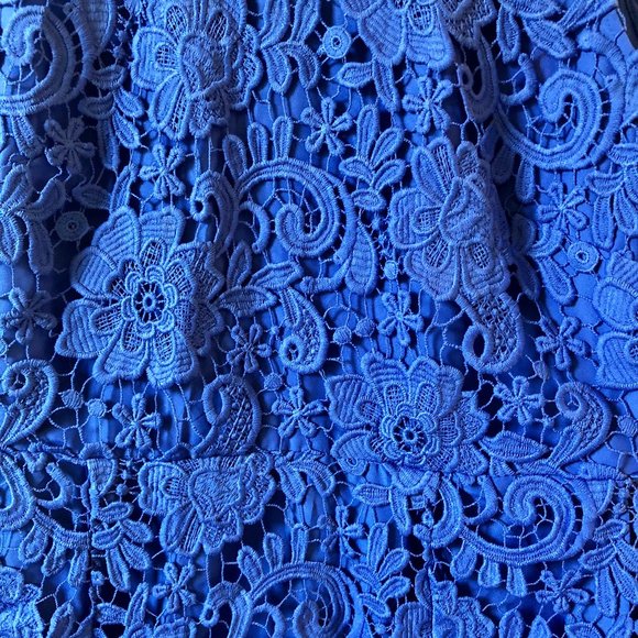 NWT Jcrew Royal Blue Lace Dress Sz 8P - Picture 2 of 7